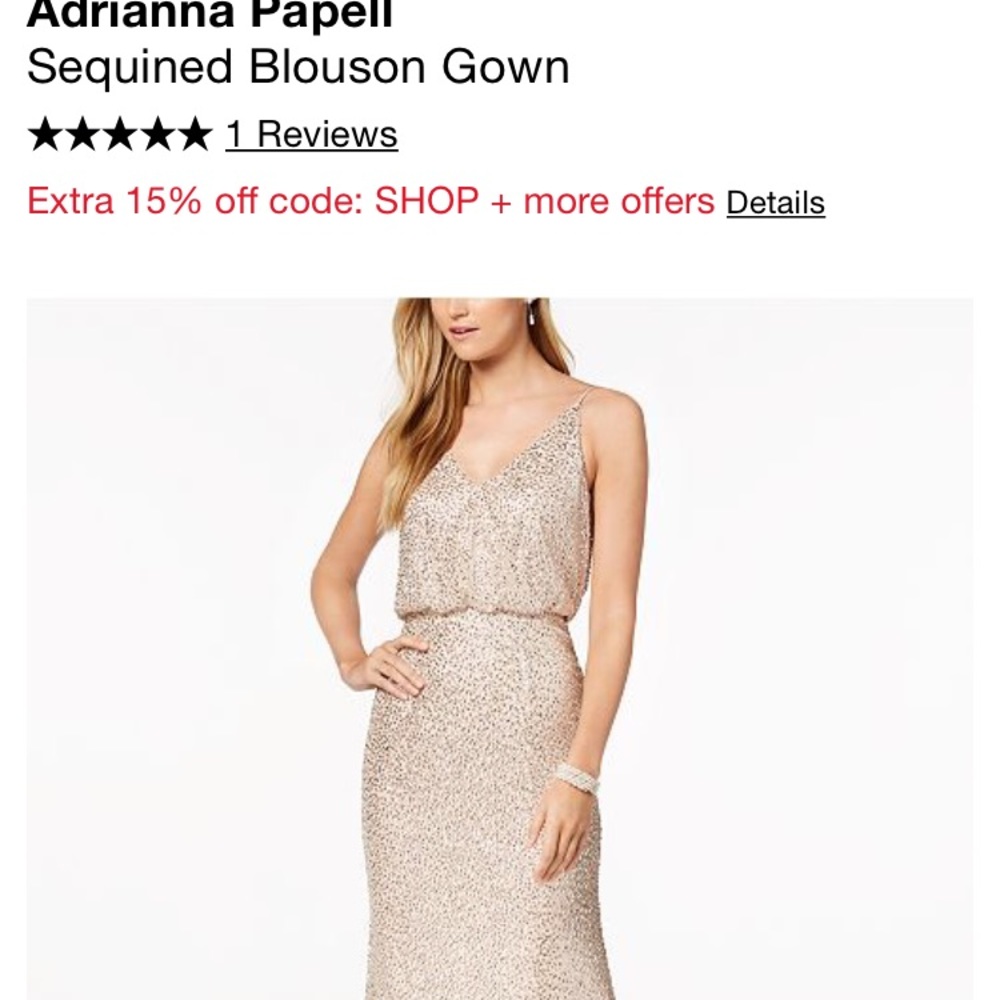 Size 0 Adrianna Pappel sequined dress